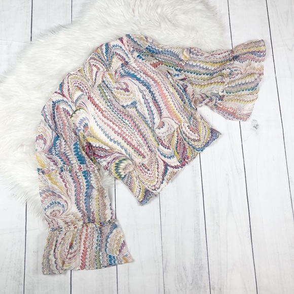 🆕 Anthropologie Maeve Jessa Peasant Blouse Small - Picture 5 of 6